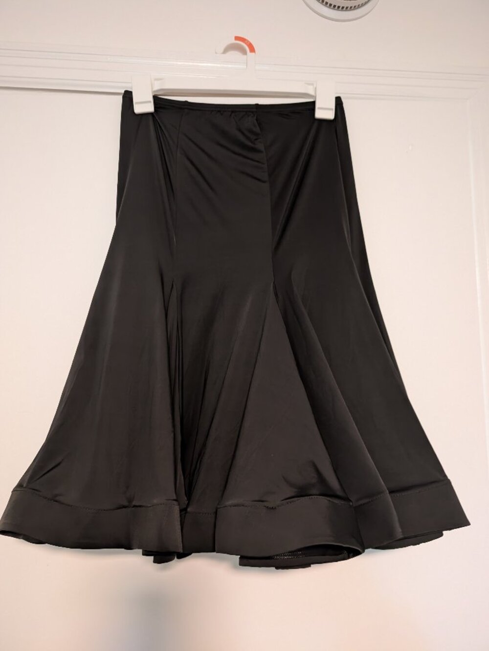 Black Ruffle Hem Dancer Skirt